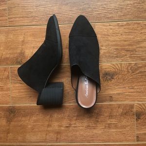 American eagle point toe mules